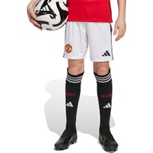 Adidas Çocuk Manchester United 25/26 Iç Saha Şortu Çocuk Futbol Şortu JP3017 Beyaz
