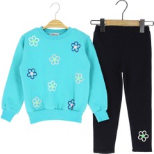 Kız Çocuk Takım Papatya Baskılı