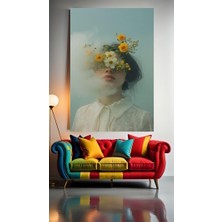 Özkacar Group Çiçek ve Kadın Güzelliği Ev Duvar Salon Güzellik Salonu  Ofis Dükkan Dekarasyon Kanvas Tablo