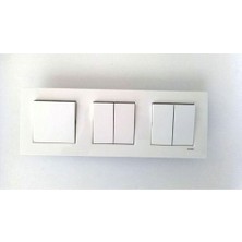 Viko Karre Beyaz 3lü Set Komütatör(Ikili Anahtar) Komütatör(Ikili Anahtar) Anahtar