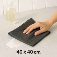 Tucera Mikrofiber Genel Temizlik Bezi 40X40 Gri 1 Adet