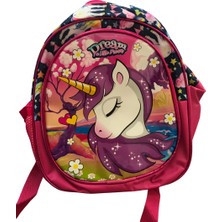 Unicorn Desenli Kız Çocuk Anaokulu Sırt Çantası Renkli Hafif ve Dayanıklı Okul Çantası