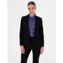 Pierre Cardin Kadın Siyah Slim Fit Ceket 50319423-VR046