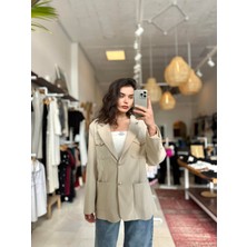 Dıştan Cep Blazer Ceket