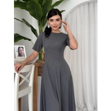 Infivento Wera Pliseli Midi Elbise