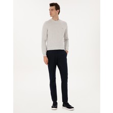 Pierre Cardin Erkek Lacivert Slim Fit Kanvas Pantolon 50309952-VR033