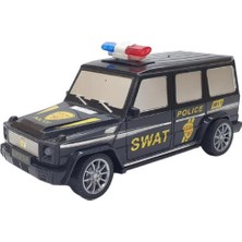 Uzaktan Kumandalı Mercedes Polis Jeep 1:20 Ölçek 18 cm Siyah - 13578-887 (Lisinya)