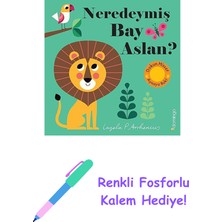 Neredeymiş Bay Aslan? (Dokun, Hisset, Aynaya Bak!) + Renkli Fosforlu Kalem