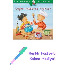 Çağlar Makarna Pişiriyor: Ilk Okuma Kitabım + Renkli Fosforlu Kalem