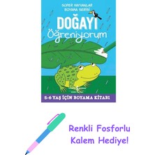 Süper Hayvanlar Boyama Serisi - Doğayı Öğreniyorum + Renkli Fosforlu Kalem