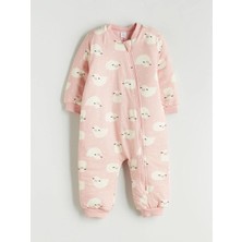 2.5 Tog Bisiklet Yaka Uzun Kollu Kız Bebek Uyku Tulumu  (W5)