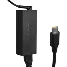 Fast FST65W 3.25A 65W TYPE-C USB-C Notebook Adaptör 5V/9V/12V/15V/20V DC Universal 100-240V AC