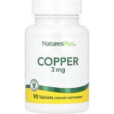 Naturesplus Copper Bakır Mineral 3 Mg 90 Tablet
