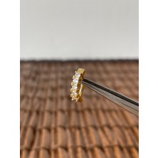 Aida Jewelss 316 L Cerrahi Çelik Pırlanta Modeli Beş Taş  Göbek Piercingi