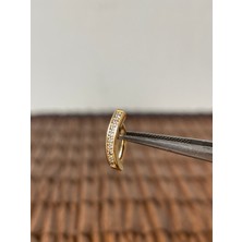 Aida Jewelss 316 L Cerrahi Çelik Pırlanta Modeli Su Taşı Göbek Piercingi