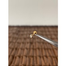 Aida Jewelss 316 L Cerrahi Çelik Taşlı Minimal Tasarım  Dudakhelix Tragus Kıkırdak Conch Piercingi