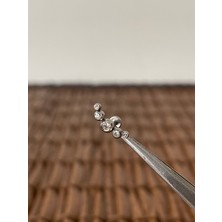 Aida Jewelss 316 L Cerrahi Çelik 5 Taş Helix Tragus Kıkırdak Conch Piercingi