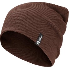 Jack Wolfskin Rib Beanie Unisex Kahverengi Bere