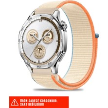 Huawei Watch Buds / Watch 5 / Watch 4 / 4 Pro / Watch 3 / 3 Pro Uyumlu Hasır Örgü Cırtlı Kordon 22MM