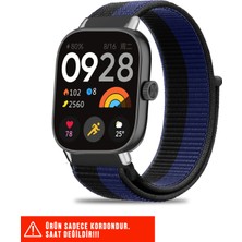 Nezih Case Xiaomi Redmi Watch 4 / 5 / 6 / Band 8 Pro / Uyumlu Hasır Örgü Spor Cırtlı Pratik Naylon Kordon 20MM