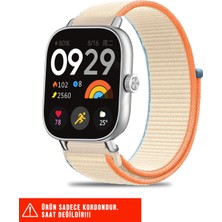 Nezih Case Xiaomi Redmi Watch 4 / 5 / 6 / Band 8 Pro / Uyumlu Hasır Örgü Spor Cırtlı Pratik Naylon Kordon 20MM