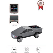 Torima Bluetooth Hoparlör Retro Araba CyberTruck Tasarımlı Rgb Işıklı TWS USB 15W Speaker D68 Gri