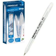 Pensan Tükenmez Kalem Global 0.5 mm Siyah 2221 12 Adet  Yazım İçin Uygun