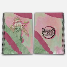 Demon Slayer Mitsuri Kareli A4 Okul Defteri 72 Yaprak Model 1