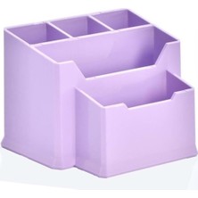 Ops Kalemlik Masa Üstü Organizer 201 Pastel Mor Renkli 4 Parça Sayısı ile Şık Düzen