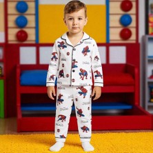 Erkek Çocuk Karakter Baskılı %100 Pamuklu Renkli Pijama Takımı