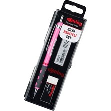 Rotring Okul Seti Versatil+Min Silgi Hediyeli 0.7 mm Fosforlu Pembe RO-KK07-07FP