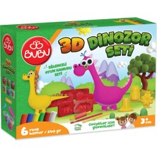 Bu-Bu Oyun Hamuru Seti 3D Dinozor (L) BUBU-OH0012