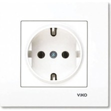 Karre Topraklı Priz + Çerçeve 5'li Set