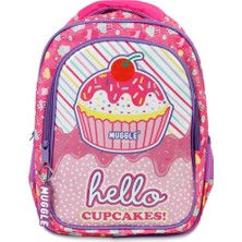 Muggle Okul Çantası Cup Cake Pembe MU-7051
