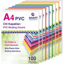 Mapi Cilt Kapağı Plastik Opak A4 160 Mıc Siyah 204 02 01