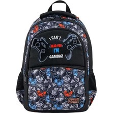 Muggle Okul Çantası Game Over Siyah MU-9383