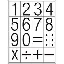 Tanex Rakam Etiketi 30 mm Regular 2 AD.STC-520