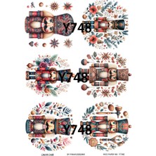 Yeniyıl Serisi Y748 Pirinç Dekopaj 30 * 42 cm