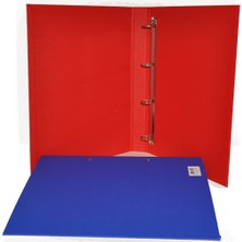 Bafix Talebe Klasörü Pvc 4 Halkalı A4 Kırmızı