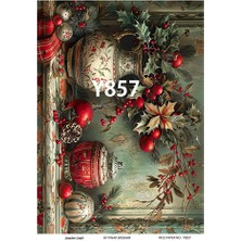 Yeniyıl Serisi Y857 Pirinç Dekopaj 30 * 42 cm