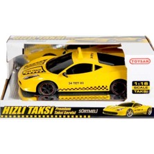 Toysan Oyuncak Sürtmeli Sarı Taksi 1:16 Taxi Car