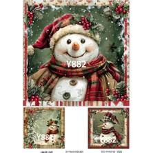 Yeniyıl Serisi Y882 Pirinç Dekopaj 30 * 42 cm