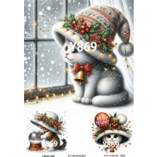 Yeniyıl Serisi Y869 Pirinç Dekopaj 30 * 42 cm