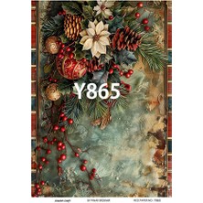 Yeniyıl Serisi Y865 Pirinç Dekopaj 30 * 42 cm