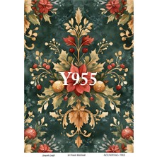 Y955 Yeniyıl Serisi 29*42 cm Pirinç Dekopaj