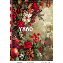 Yeniyıl Serisi Y860 Pirinç Dekopaj 30 * 42 cm