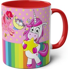 Tek Boynuzlu At Unicorn Baskılı Kupa