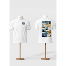 Manifest Baskılı Tişört, Oversize Unisex Beyaz Tişört Çocuk / Yetişkin