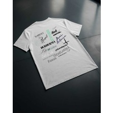 Manifest Şarkı Sözlü Yüksek Kaliteli Dtf Sırt Baskılı %100 Pamuk Kumaşlı Unisex Tişört