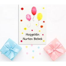 Repro Design 10X14 cm Kişiselleştirilebilir Hoşgeldin Bebeğim Temalı 10 Adet Kart Model-2